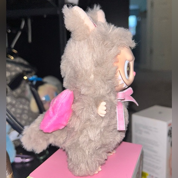 Custom Zimomo Labubu with Pink Bow - Picture 3 of 8